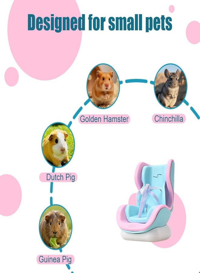 DONGKER Hamsters Car Seat,Adjustable Leash Gerbils Car Vent Holder Includes Vent Clip & Magnetic Base for Hamsters Guinea Pigs Mice Small Animals - Image 5